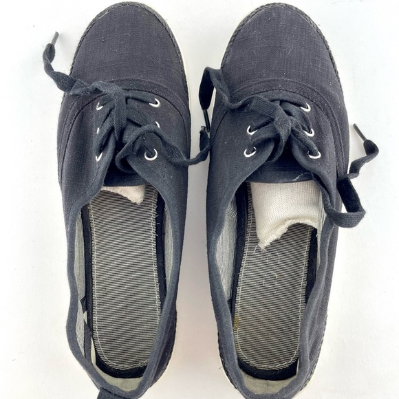 Aldo, Black Lace-up Casual Sneakers, Size 7 - Picture 2 of 6